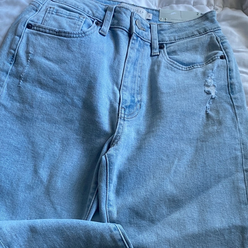 Just USA High Rise Light Blue Jeans